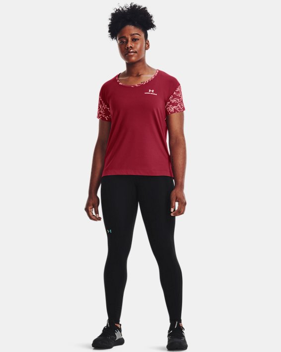 Women's UA RUSH™ Energy Colorblock Short Sleeve in Pink image number 2